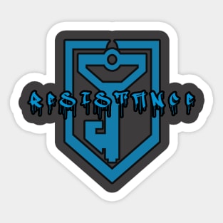 Ingress Resistance Graffiti (black outline) Sticker